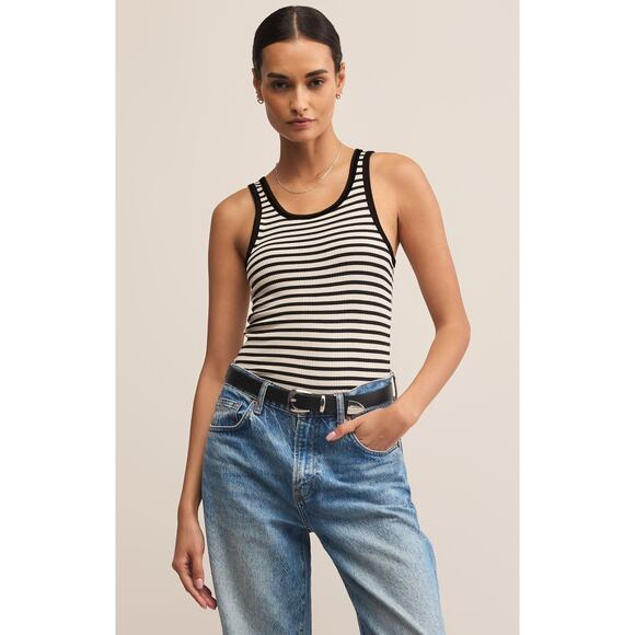 Z Supply Classic Striped Scoop Tank NWT SIZE XS S - Picture 1 of 4